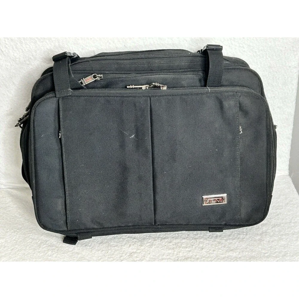 TUMI Ballistic Nylon Messenger Laptop Bag Expandable 18